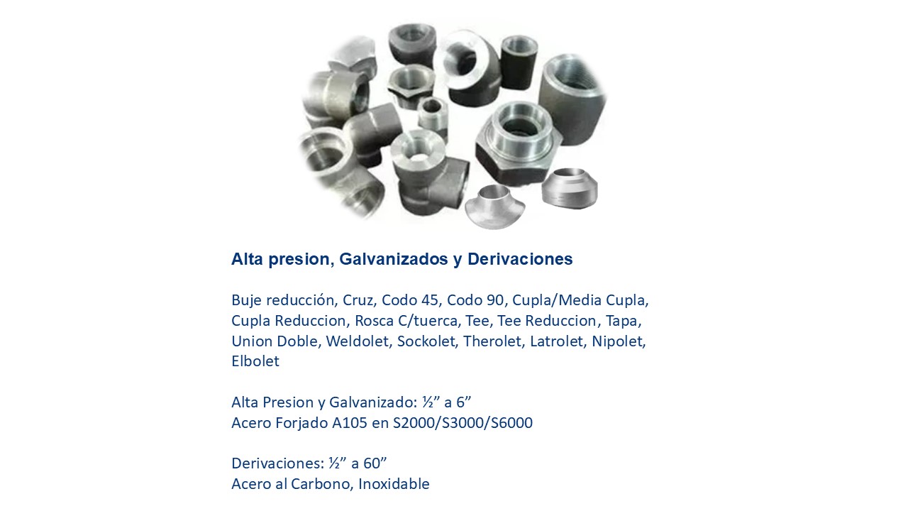 Alta Presion, Galv y Deriv